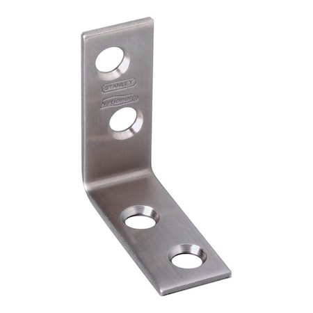 National Mfg Sales 1.5 x 0.62 in. Inside Corner Stainless Steel Brace 5703681